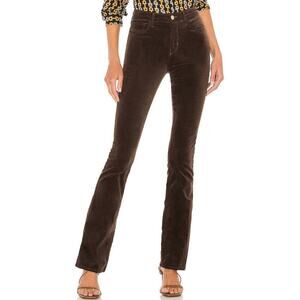 L’Agence Stevie High Rise Straight Pant in Espresso Size 30